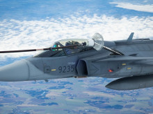 Czech gripen pilots trained in-flight refuelling from Airbus A330 MRTT for the first time