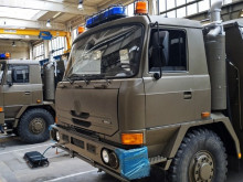 The EXCALIBUR ARMY company services military anti-chemical vehicles, the first repaired pieces are used by the Czech soldiers again