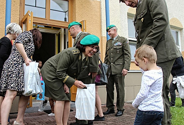 The children of the military personnel are being taken care of. The Children Group project works already in the seventh crew.