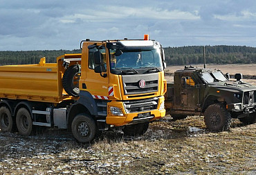 The US Army received the first Tatra Phoenix trucks for military training area service in Germany