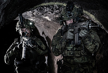 The 241st Territorial Defense Battalion trained in the Znojmo underground