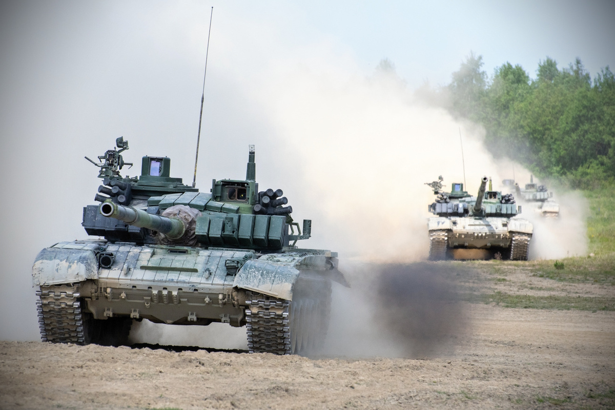 Foto: České tanky T-72M4 CZ při bojových střelbách | svob. Brigita Ročňáková