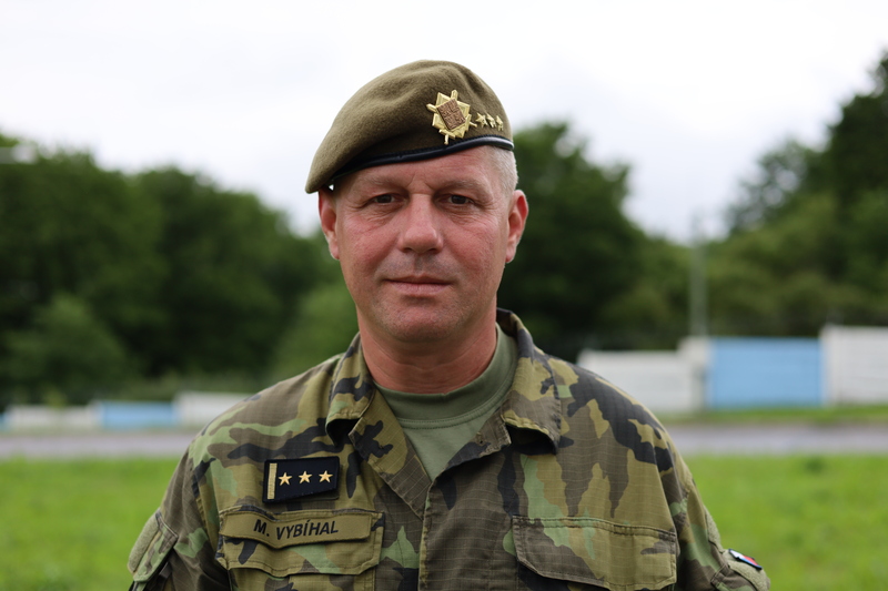 Foto: Velitel Mnohonárodního bojového uskupení Slovensko plukovník Miroslav Vybíhal | MN BG SVK