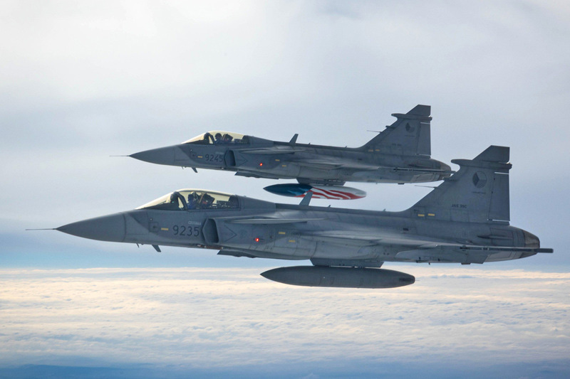 Foto: Letouny JAS-39 Gripen Vzdušných sil AČR | MMU PAO