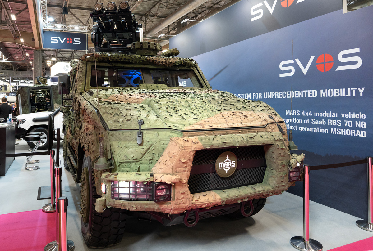 Foto: Vozidlo MARS 4x4 (Multi-role ARmored System) s integrovaným protiletadlovým systémem RBS-70 NG | Michal Pivoňka / CZ DEFENCE