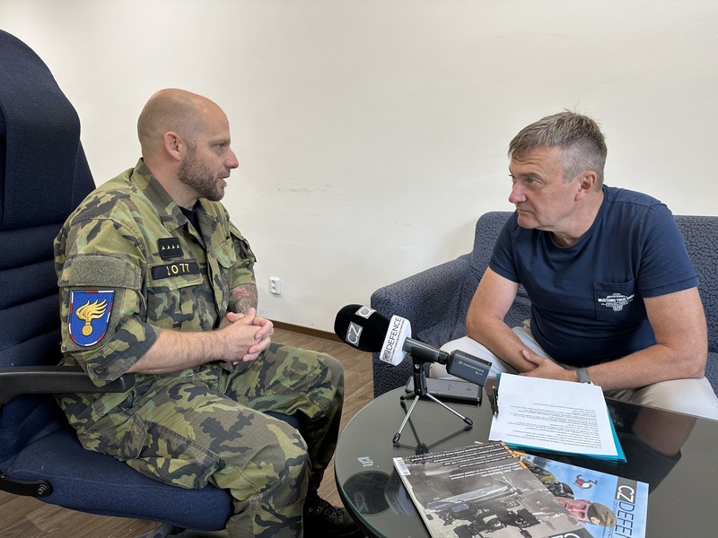 Picture: Moment from the interview with the Chief Pyrotechnician of the VP Capt. Zbyněk Malkovský | Michal Pivoňka / CZ DEFENCE