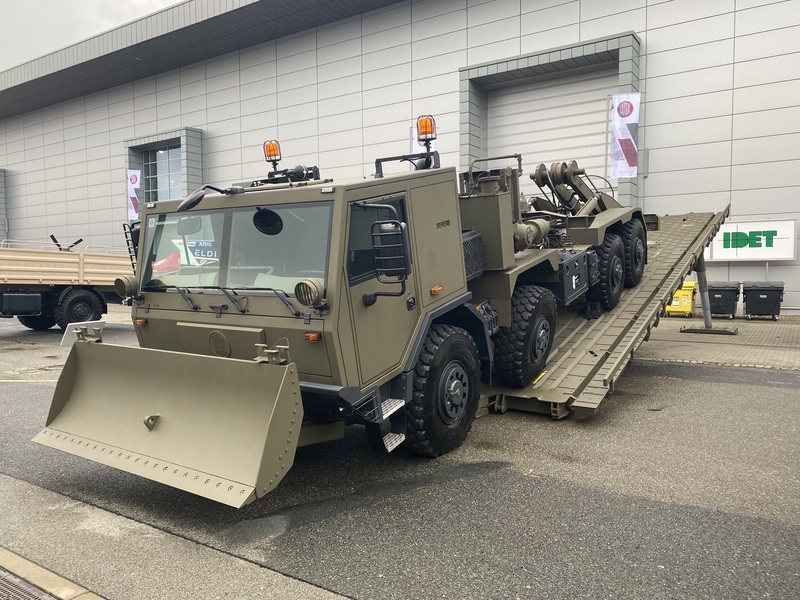 Foto: Český kolový mostní systém AM-70 EX na podvozku Tatra Force 8x8 | Michal Pivoňka / CZ DEFENCE