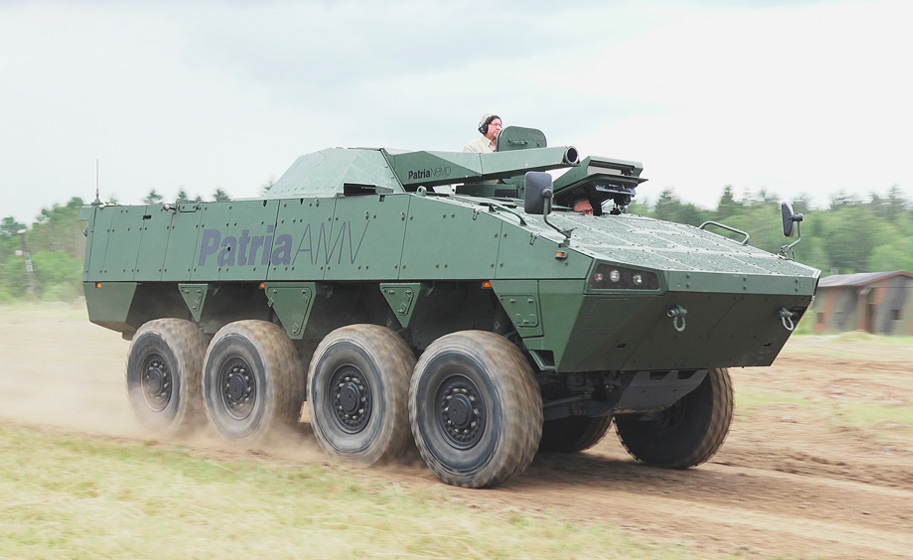 Foto: Obrněné vozidlo Patria AMV 8x8 s věžovým dálkově ovládaným 120mm minometným systémem NEMO | Jan Juřica / CZ DEFENCE