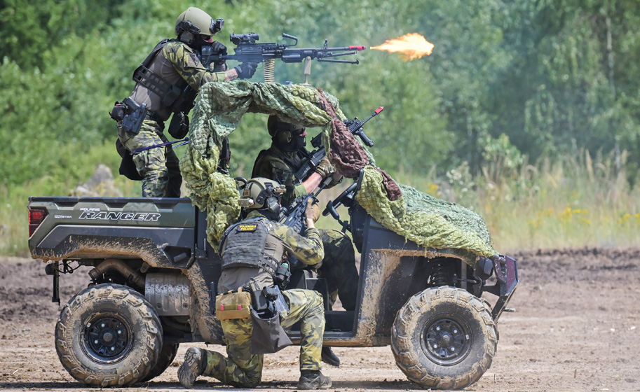 Foto: Momentka z dynamické ukázky Vojenské policie | Petr Růžek / CZ DEFENCE